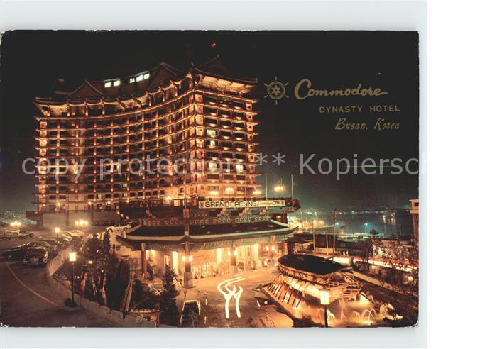 Busan Commodore Dynasty Hotel at Night