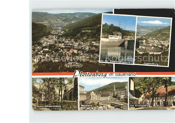 Plettenberg Oestertalsperre Jugendburg Ruine Schwarzenberg Maiplatz Kirchplatz