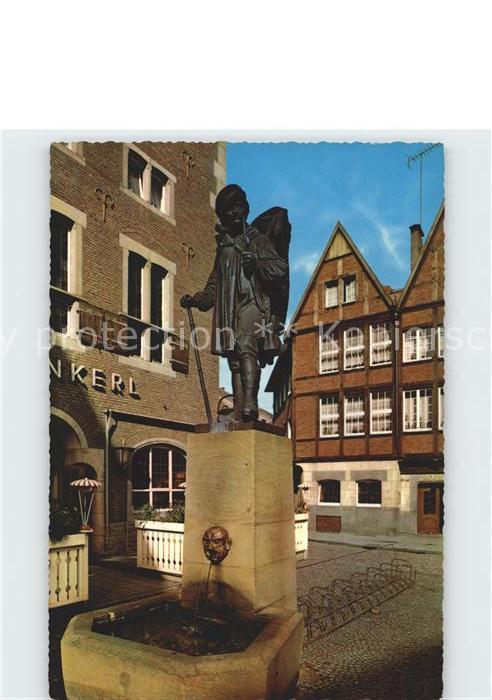 Muenster Westfalen Der Kiepenkerl Brunnen