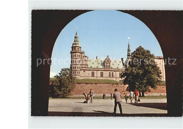 Helsingor Elsinore Kronborg set fra Land