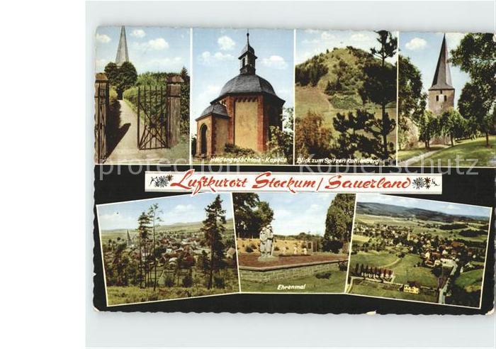 Stockum Sauerland Eingangstor Heldengedaechtniskapelle Spitzen Kahlenberg Ehrenm