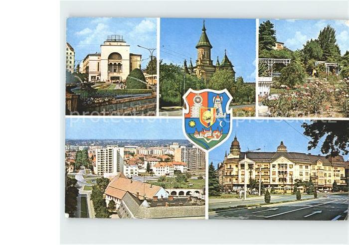 Timisoara Opera Catedrale orthodoxe Parc des Roses Vue generale Centre