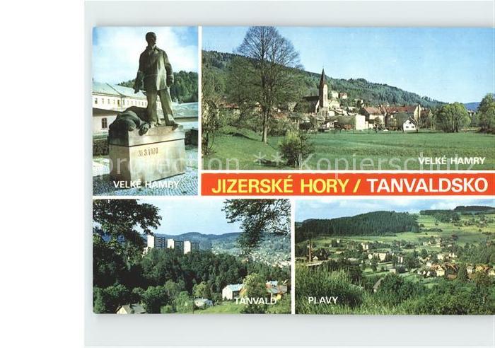 Velke Hamry Grosshammer Skulptur Ortsansicht Tanvald Plavy