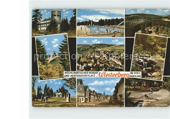 Winterberg Hochsauerland Astenturm Schwimmbad Bobhaus Sprungschanze Total Ruhrqu