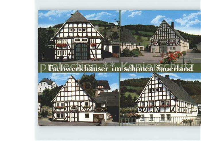 Winterberg Hochsauerland Fachwerkhaeuser im Sauerland