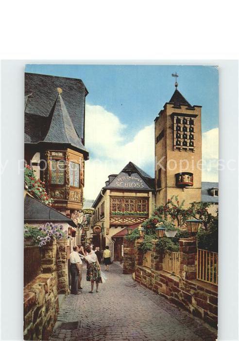 Ruedesheim Rhein Drosselgasse Ruedesheimer Schloss Lindenwirt