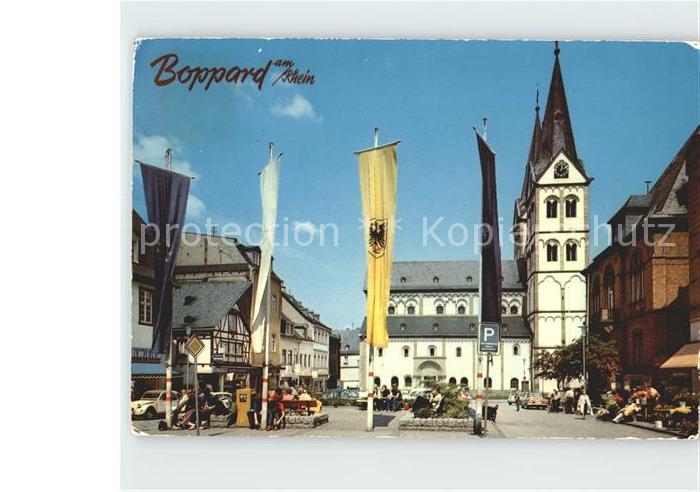 Boppard Rhein Stadtplatz Kirche