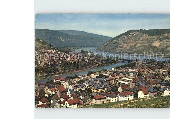 Bingen Rhein Partie an der Nahemuendung