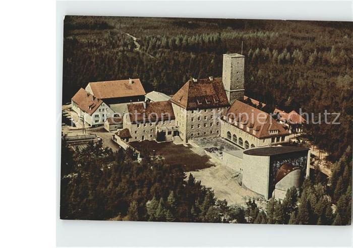 Fraenkische Schweiz Burg Feuerstein Fliegeraufnahme