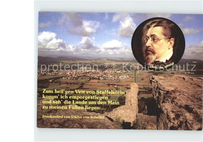 Staffelstein Panorama vom Staffelberg Portrait Viktor von Scheffler