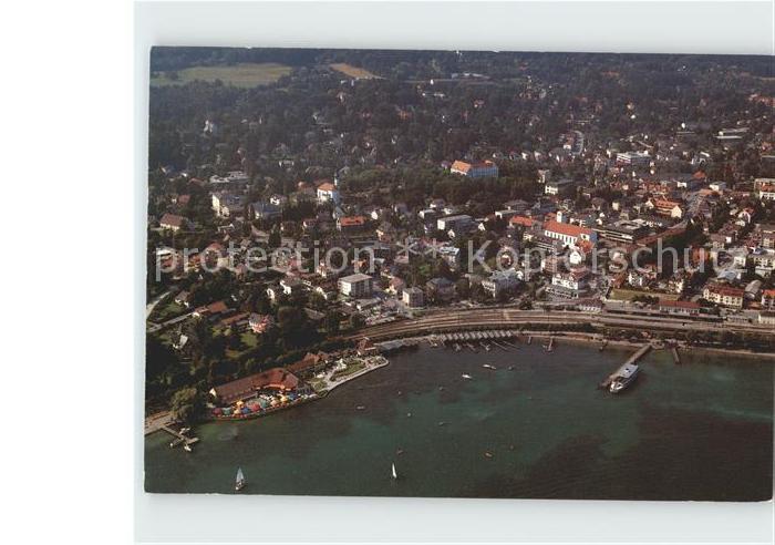 Starnberg Starnbergersee Bayern Fliegeraufnahme