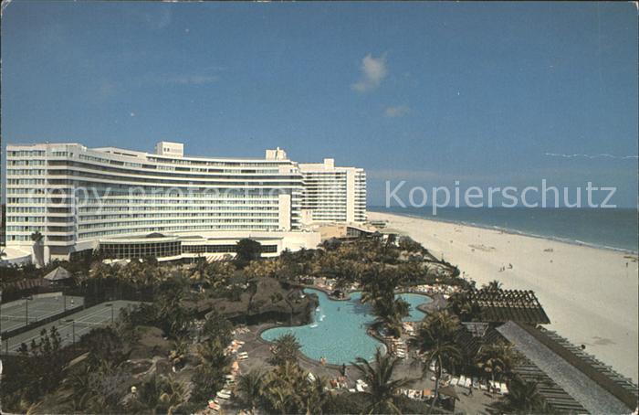 Miami Beach Hilton Hotel Fontainebleau mit Strand