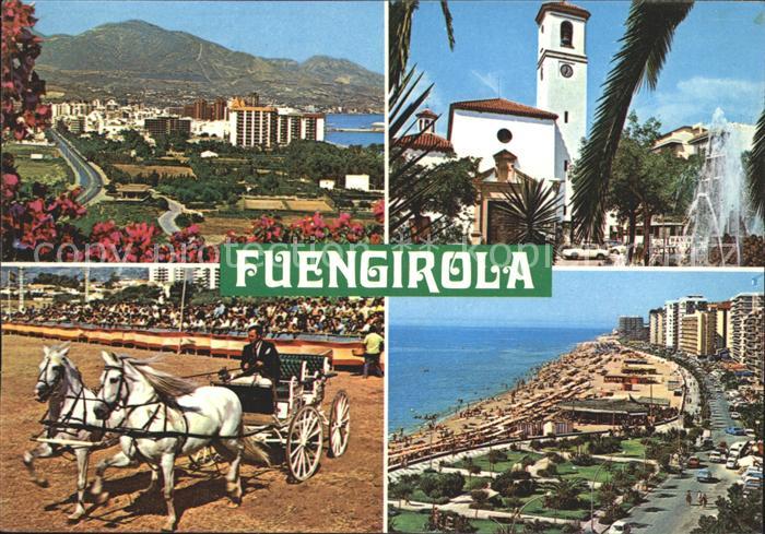 Fuengirola Pferdewagen Kirche Strand