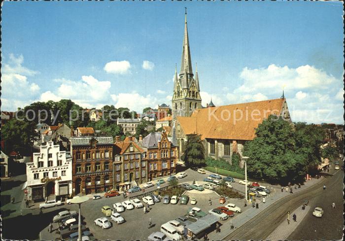 Flensburg St. Nikolai und Suedermarkt