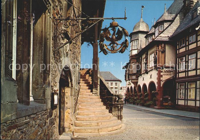 GOSLAR Harz Niedersachsen Rathaustreppe