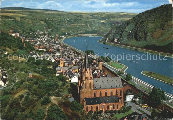 Oberwesel Rhein Fliegeraufnahme