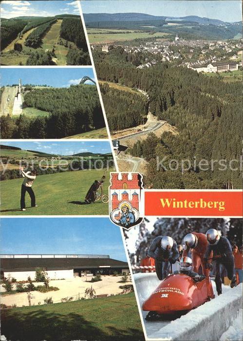 Winterberg Hochsauerland Golf Sprungschanze Schlitten Bob