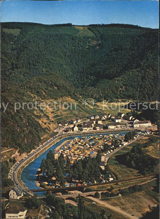 Altenahr Campingplatz Fliegeraufnahme