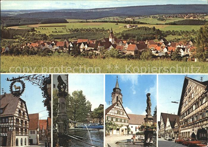 Dornstetten Wuerttemberg Fachwerk Brunnen