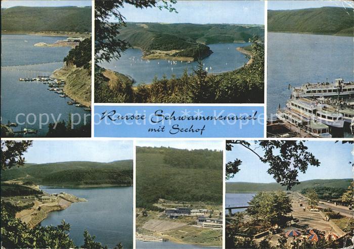 Heimbach Schwammenauel Rursee Schwannenauel mit Seehof