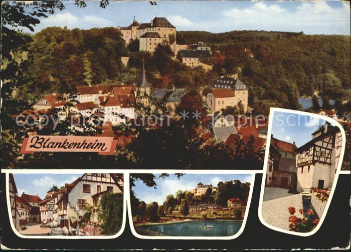 Blankenheim Eifel mit Burg Schwanenweiher und Ahrquelle