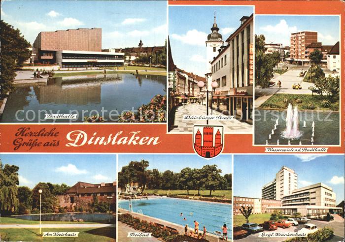 Dinslaken Stadthalle Duisburger Strasse Stadthalle Kurhaus Freibad