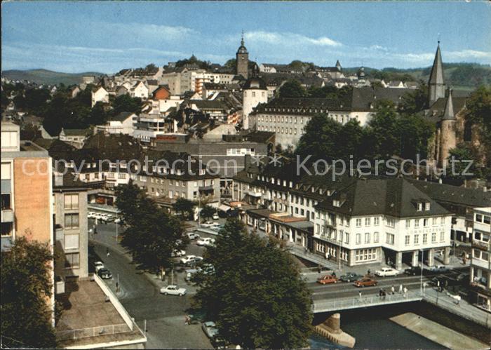 Siegen Westfalen mit Siegberg Nikolaiturm Uneres-Schloss Martinikirche Siegbruec