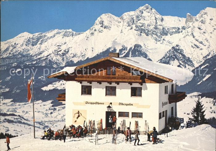 Maria Alm Steinernen Meer Berggasthof Pension Abergalm Wintersportplatz Alpenpan