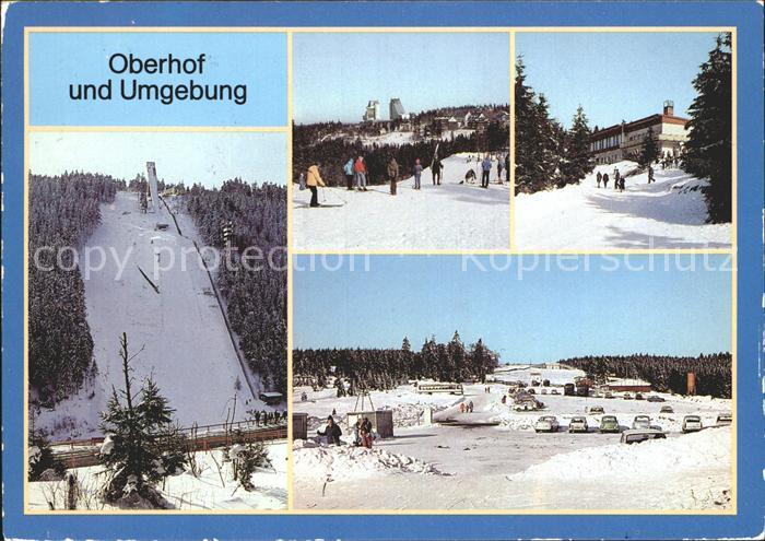 Oberhof Thueringen Schanze am Rennsteig Interhotel Panorama HO Gaststaette Schan