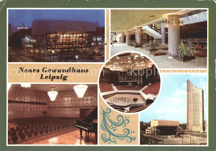 LEIPZIG Sachsen Neues Gewandhaus Foyer Saal Hochhaus der Karl Marx Universitaet
