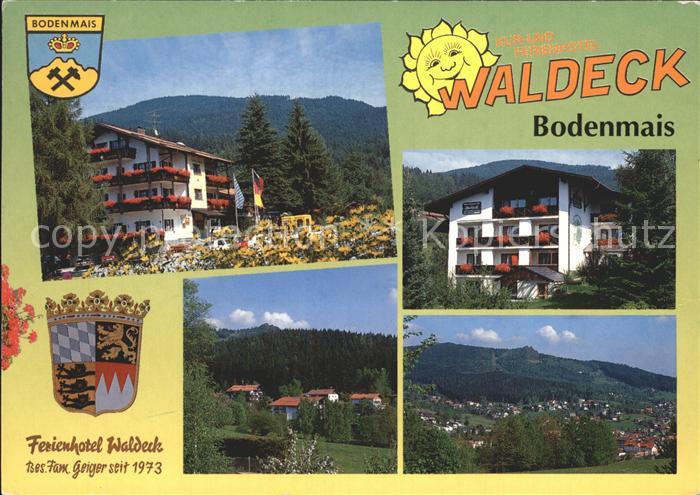 Bodenmais Kurhotel Ferienhotel Waldeck Panorama Bayerischer Wald Wappen