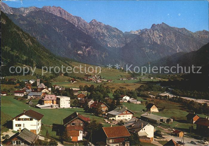 Hinterstein Bad Hindelang Panorama mit Allgaeuer Alpen
