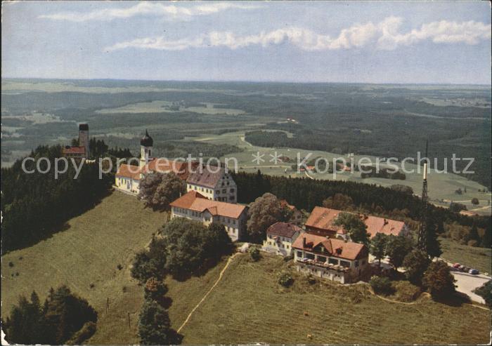 Hohenpeissenberg Berggasthof Bayerischer Rigi Fliegeraufnahme