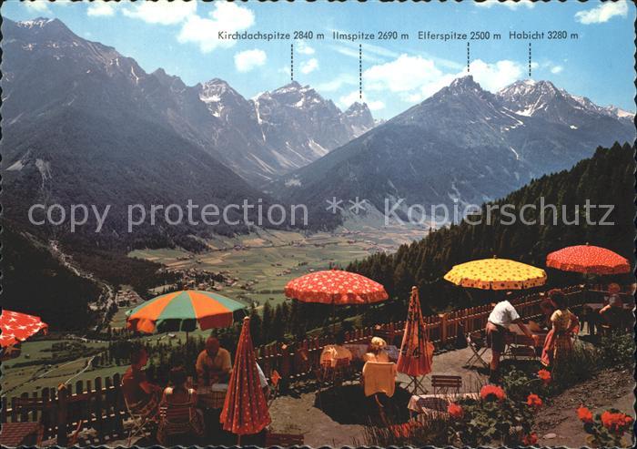 Fulpmes Tirol Jausenstation Ausflugsort Vergoer Stubaital Alpenpanorama