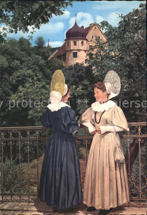 Bregenz Vorarlberg Blick zur Oberstadt Trachten