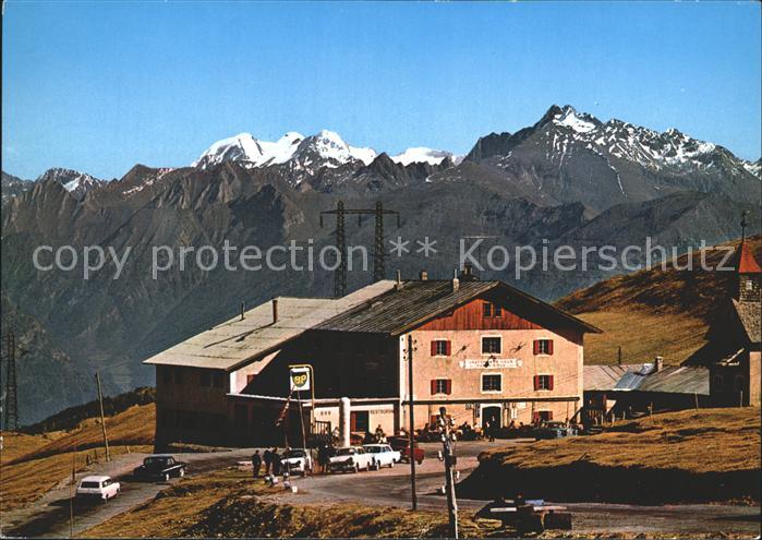 Passo del Giovo Jaufenpass verso Alpi Aurine Jaufenhaus Zillertaler Alpen
