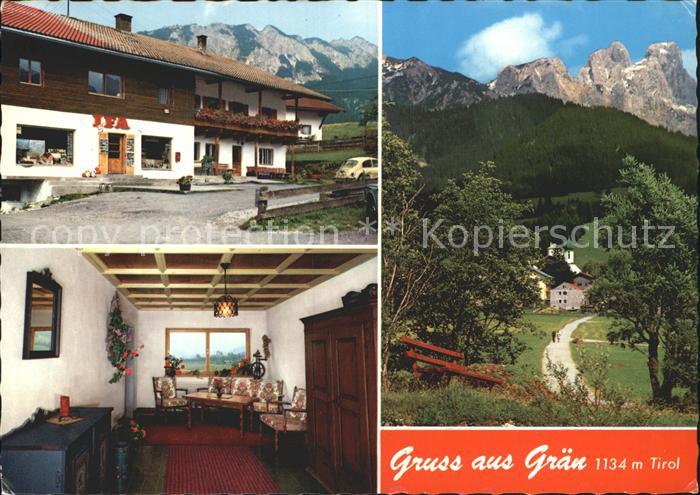 Graen Tirol Fremdenheim Eafeluise Haus Wanderweg Alpenblick