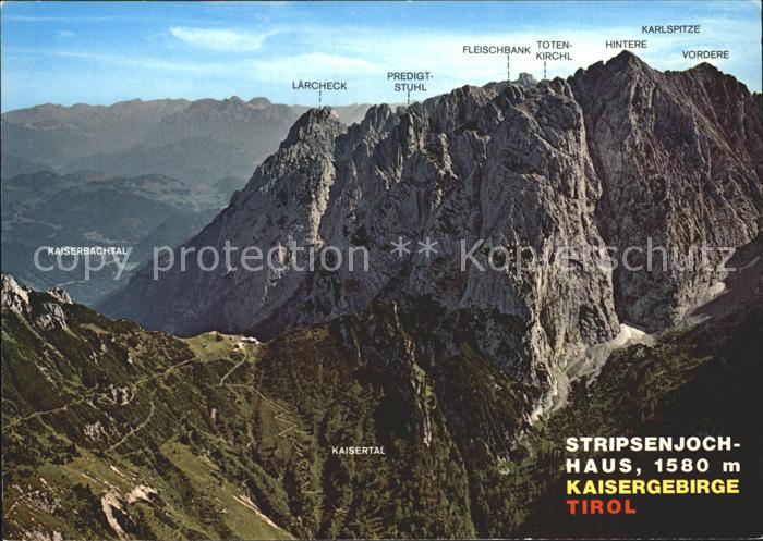 Stripsenjochhaus Gebirgspanorama Kaisergebirge