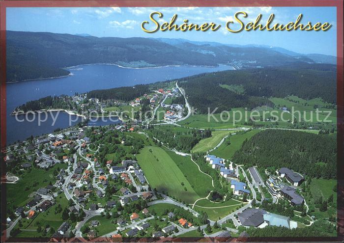 Schluchsee Heilklimatischer Kurort Schwarzwald Fliegeraufnahme