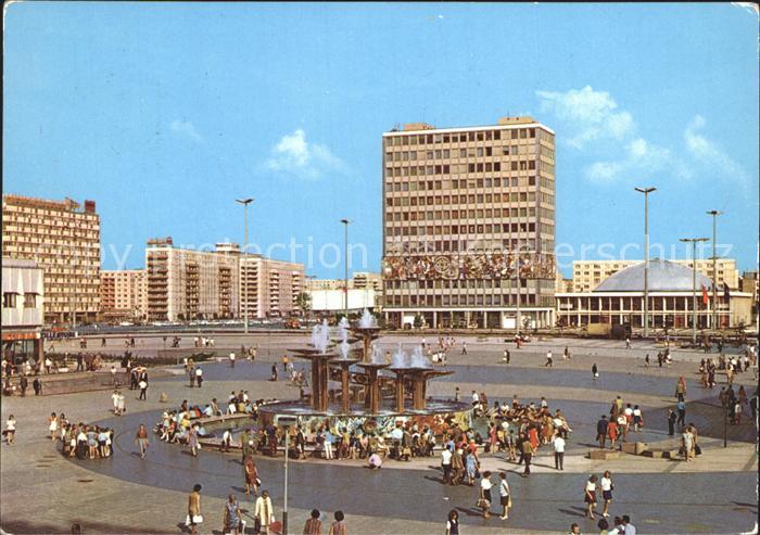 BERLIN  CITY Alexanderplatz Haus des Lehrers Kongresshalle Hauptstadt der DDR