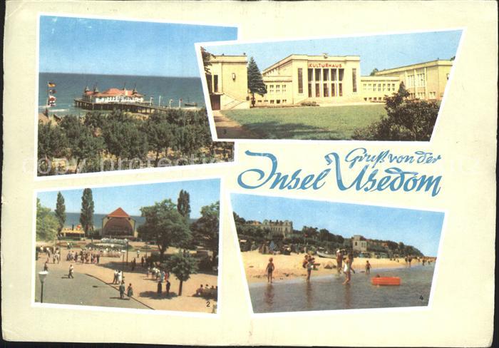 Ahlbeck Ostseebad Seebruecke Kulturhaus Heringsdorf Musikpavillon Zinnowitz Stra