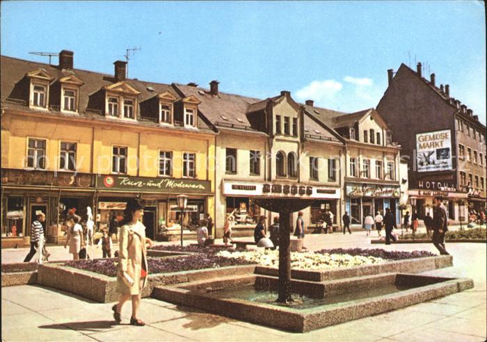 Aue Erzgebirge Am Altmarkt Brunnen