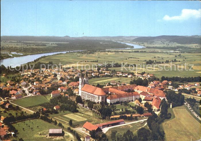 Niederalteich Donau Benediktiner Abtei Fliegeraufnahme