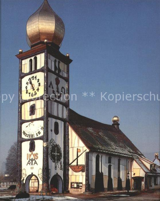 Baernbach Steiermark Hundertwasser St Barbara Kirche