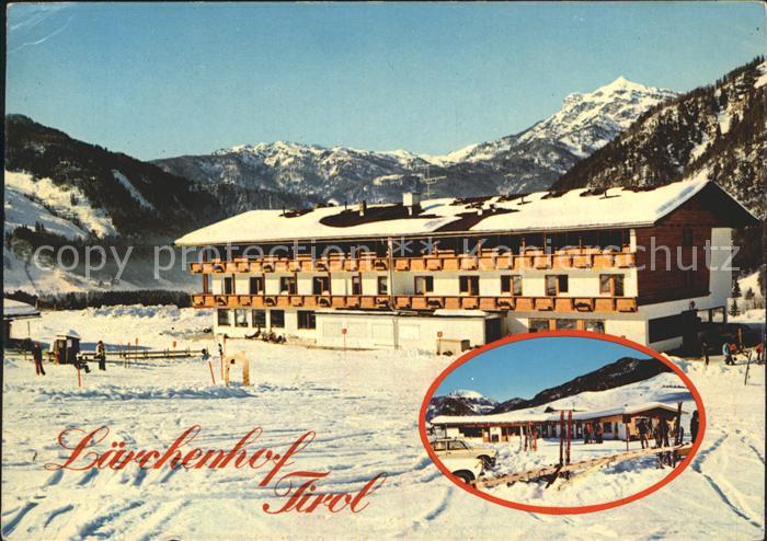 Erpfendorf Gasthof Pension Laerchenhof Wintersportplatz Alpen