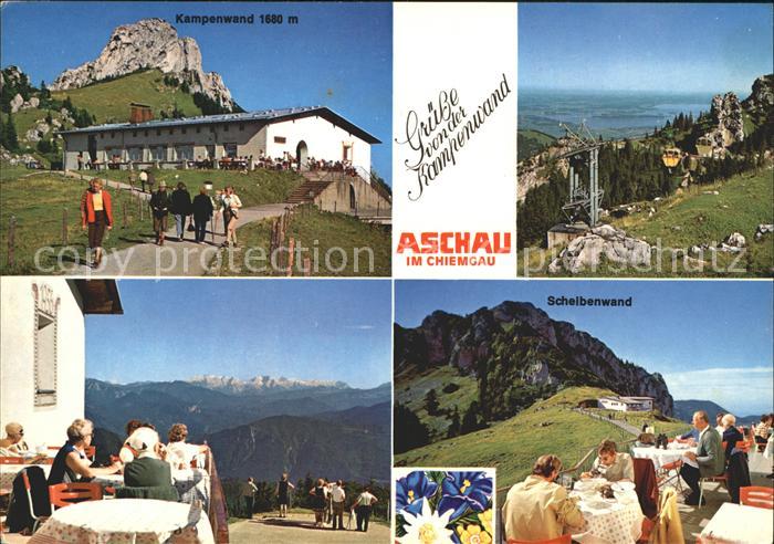 Aschau Chiemgau Berggasthof Kampenwand Bergbahn Bayerische Alpen Fernsicht