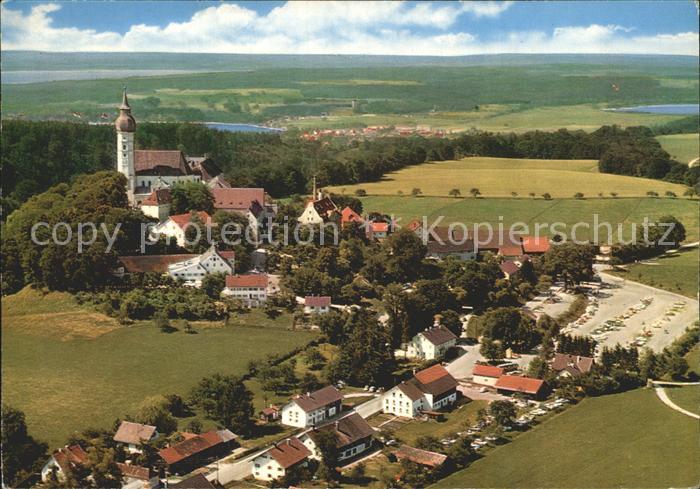 Andechs Kloster am Ammersee Fliegeraufnahme