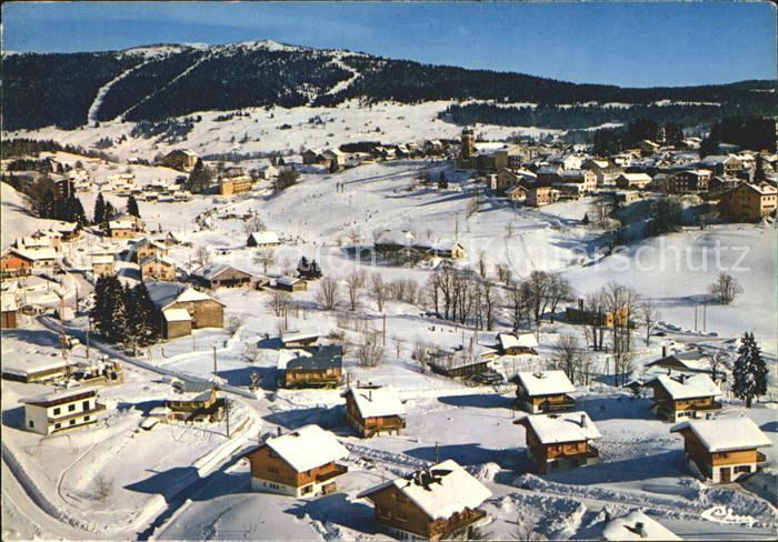 Les Rousses Vue aerienne en hiver