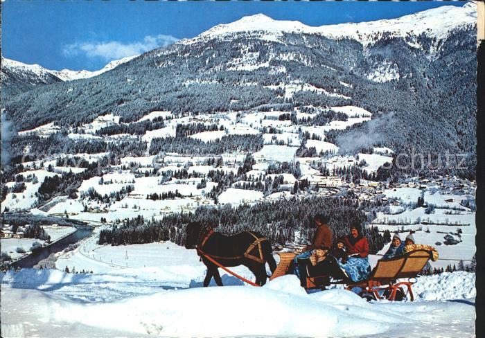 Berg Drautal Skiparadies Emberger Alm Pferdeschlitten