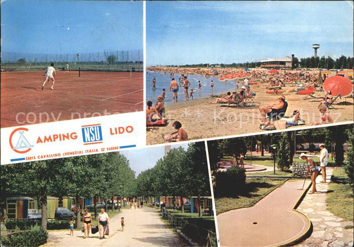 Cavallino Venezia Camping Lido Tennisplatz Strand Minigolf